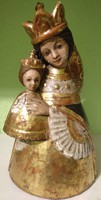 AKCIÓ!Csodálatos Mária kis Jézussal antik faragott fa szobor eladó!