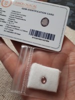 Original padparadsha sapphire 0.67 Ct inspected!! With a real certificate