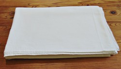 Régi pamut fehér lepedő 150 x 190 cm. 