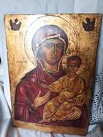 Festett icon Szűz Mária kis Jézussal