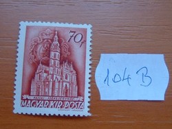 70 FILLÉR 1941  A magyar egyház 104B