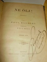 Paul Bourget: Ne ölj! I-II. kötet, 1887