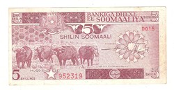 5 shilin 1987 Szomália