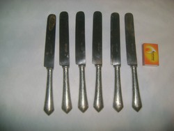 CFH FEIN-STAHL SOLINGEN Alpacca jelzésű antik kés - hat darab