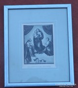The Sistine Madonna - m. Lammel - antique print / new frame
