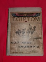 Antik 1899 Egyetemi tankönyv EGYIPTOM 100 korabeli fotóval.a képek szerint