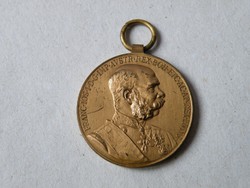 KK725 Ferenc József bronz kitüntetés SIGNUM MEMORIAE