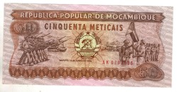 50 meticais 1986 Mozambik UNC