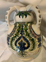 Four-handled vase with a Hungarian motif