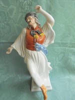 Herendi porcelán táncoló juhász figura
