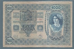 1000 Korona 1902 Bélyegző nélkűl VF