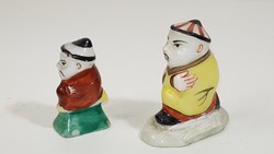 Herendi didergő mandarin porcelán figurák / csikkelnyomók
