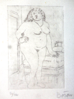 Fernando Botero rézkarc. Rendkívül ritka!