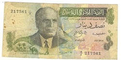 1/2 dínár 1970 Tunézia