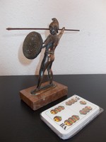 Dárdahajító harcos bronz szobor