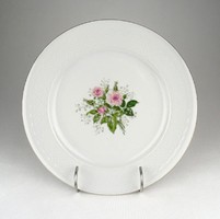 0Z886 Régi rózsás Bavaria porcelán tányér 24 cm