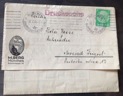 német birodalmi 1936 os vásárló megrendelői reklám levél Újvidékre Horogkeresztes bélyegzővel