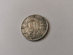 1921 ezüst svájci 1 frank 5 gramm 0,835