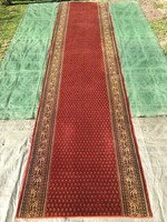  HATALMAS gyapjú PERZSA futó szőnyeg - Tisztítva, 121 x 496 cm 