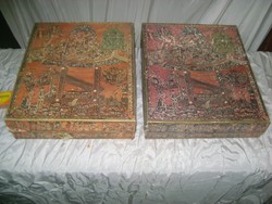 Két darab retro tokaji boros doboz
