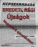 1973 május 6  /  NÉPSZABADSÁG  /  SZÜLETÉSNAPRA! RÉGI, EREDETI ÚJSÁG. Szs.:  11897