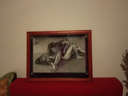 Művészi erotikus fotó eredeti jelzett Karl Vock fotográfia
