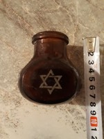 Héber(zsidó) dávid-csillagos kis üveg 2.