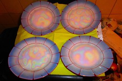 4 db antik  lüszteres  victória  porcelán  tányér 16 cm (1200 Ft/db)