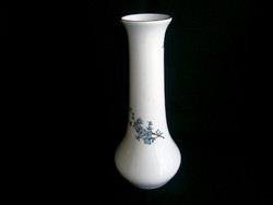 Aquincumi porcelán váza ritka kék barackvirág festéssel 27 cm magas 