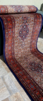 Kézi csomózású iráni Moud szőnyeg, futószőnyeg