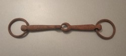 Old, antique, 2-ring, hinged zabla (horse tool) for sale