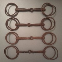 4 pcs old, antique, 4-ring oar, horse tool (for four teeth) in one sale