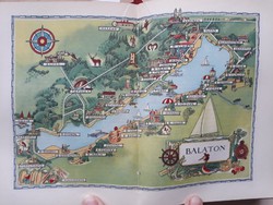Kora retro Magyarország útikönyv 1955-ből, Balaton, Csillebérc, Corvin Nagyáruház és sok minden más 