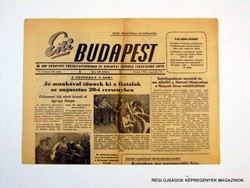 1956 augusztus 10  /  Esti Budapest  /  SZÜLETÉSNAPRA! RÉGI, EREDETI ÚJSÁG. Szs.:  11820