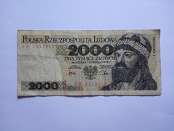 Ritka, és szép  2000 Zloty Lengyelország  1979 !!