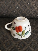 Antik Herendi (Óherendi), gyümölcs mintás teás csésze 