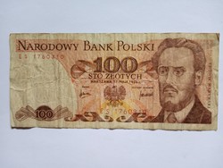 100 Zloty Lengyelország  1979 !! ( 3 )