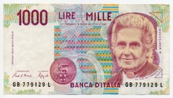 Olaszország 1000 olasz Líra, 1990, szép