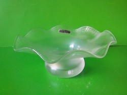Eisch marked iridescent glass serving bowl Art Nouveau style