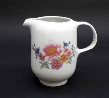 Alföldi Bella retro porcelán virágos tejszínes kiöntő - retro porcelán