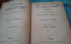 Kisfaludy Sándor hátrahagyott munkái 1871-ből!
