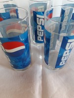 5 db Pepsi kólás üvegpohár