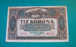 10 Korona - 1920 január 1.  Budapest  - sorozat: a 079