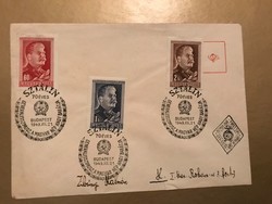 Sztálin 70 éves 1949.XII.21.boríték bélyeggel és első napi  pecséttel 