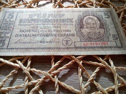 1942 / 5 Karbowenez Ukraine