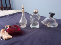 4 db nagyon szép, régi parfümös üveg gyűjtőknek FOGLALT!
