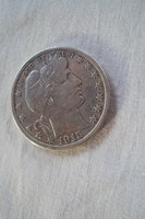 Ritka 1915-ös Ezüst féldollár (Barber)