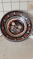 Retro large hand-painted ceramic plate, wall decoration for sale!
