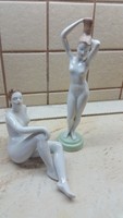 Porcelán női akt, Hollóházi eladó!Porcelán szobor 2 db eladó! 