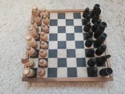 Retro fa sakk készlet